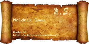 Moldrik Samu névjegykártya